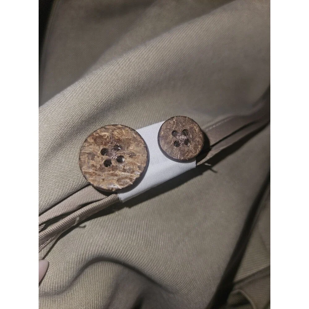 Vintage Tommy Bahama Men's 100% Silk Khaki Blazer Size M